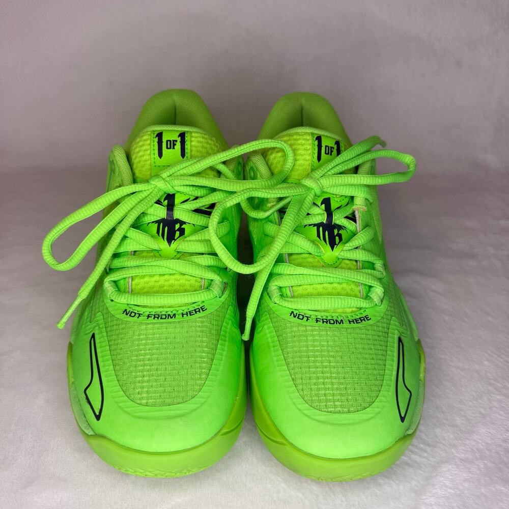 Puma LaMelo Ball MB.01 Lo Sneakers Green Gecko Youth Size 5.5